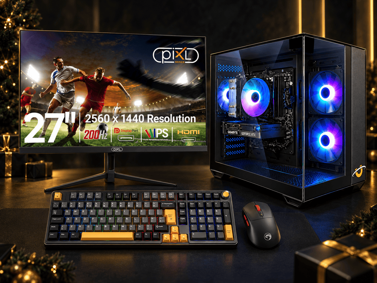 The Christmas 10 with the 27" Gaming Setup