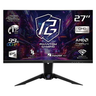 AsRock 27" AsRock Phantom Gaming - 2560x1440, 400Hz, IPS Panel, 1MS 90LXA0T0-A0E0A0J Monitor 27" AsRock Phantom Gaming - 2560x1440, 400Hz, IPS Panel, 1MS