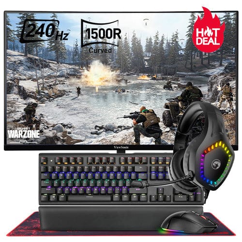 Marvo Mid-Tier Gaming Bundle (27" 240Hz Full HD Curved Monitor) Peripherals Bundle Mid-Tier Gaming Bundle (27" 240Hz Full HD Curved Monitor)