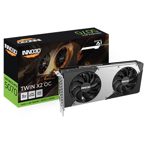 Inno3D 12GB INNO3D GeForce RTX 5070 TWIN X2 OC N50702-12D7X-195064N -1 GPU 12GB INNO3D GeForce RTX 5070 TWIN X2 OC