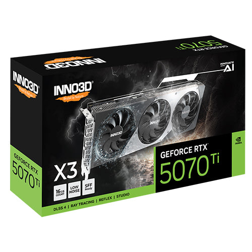 Inno3D 16GB INNO3D GeForce RTX 5070 Ti X3 N507T3-16D7-176068N GPU 16GB INNO3D GeForce RTX 5070 Ti X3