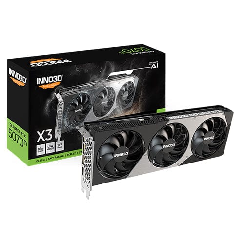 Inno3D 16GB INNO3D GeForce RTX 5070 Ti X3 N507T3-16D7-176068N GPU 16GB INNO3D GeForce RTX 5070 Ti X3