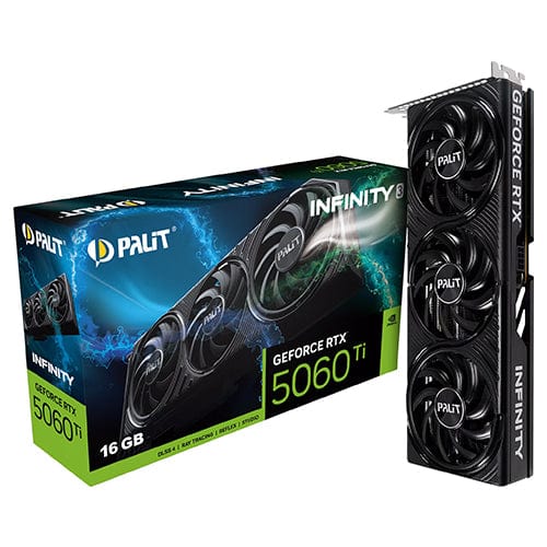 Palit 16GB Palit RTX 5060 Ti Infinity 3 NE7506T019T1-GB2061S GPU 16GB Palit RTX 5060 Ti Infinity 3