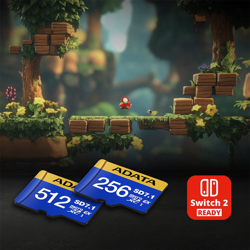ADATA ADATA 512GB Premier Extreme MicroSDXC SD7.1 Express Card, Nintendo Switch 2 Ready, 800MB/s UD512GEX3L1-C SD Cards ADATA 512GB Premier Extreme MicroSDXC SD7.1 Express Card, Nintendo Switch 2 Ready, 800MB/s