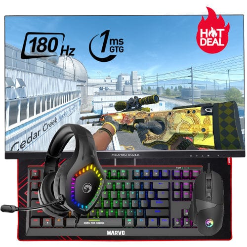 Marvo Elite Gaming Bundle (27" 180Hz QHD Monitor) Peripherals Bundle Elite Gaming Bundle (27" 180Hz QHD Monitor)