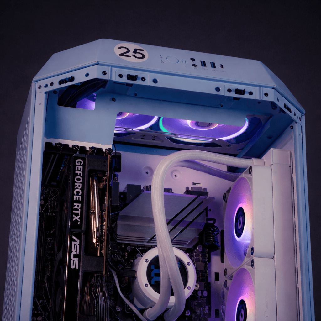 Rebel tempered glass panel and RGB lighting
