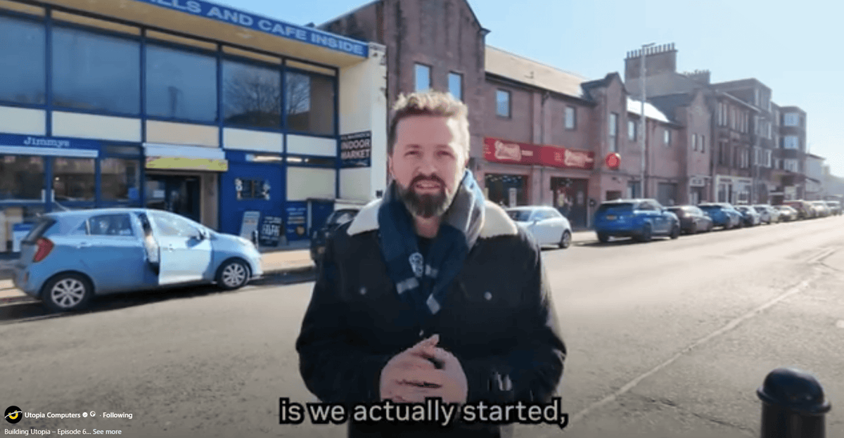 Craig standing outside the Kilmanrock Indoor Market