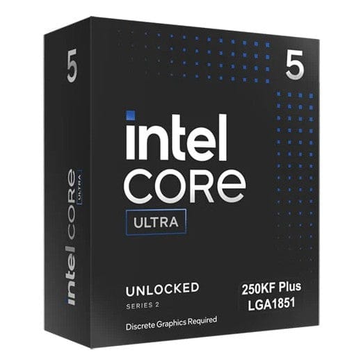 Intel Intel Core Ultra 5 250KF+ - 18 Cores - 4.2GHz (Boosts to 5.3GHz) BX80768250KF CPU Intel Core Ultra 5 250KF+ - 18 Cores - 4.2GHz (Boosts to 5.3GHz)