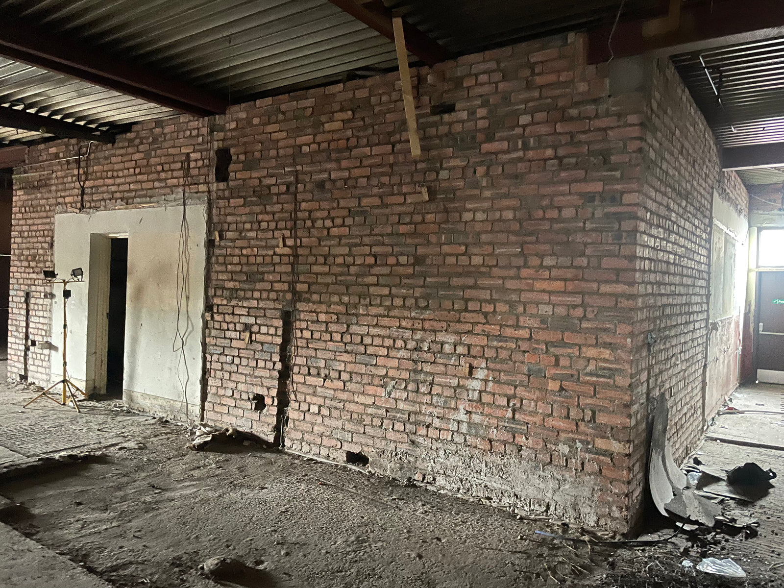 Construction work underway inside the former Bellfield Inn, Kilmarnock