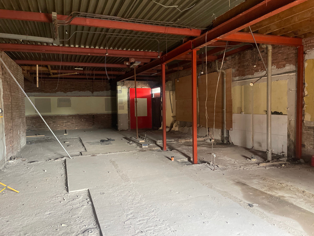 The Utopia Innovation Centre building during the strip out