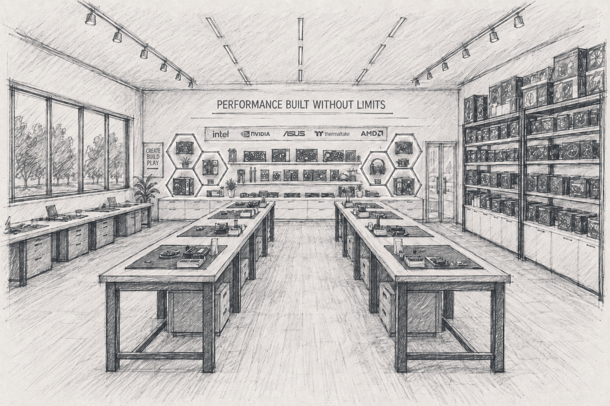 AI concept visualisation of the Build Lab at the Utopia Innovation Centre