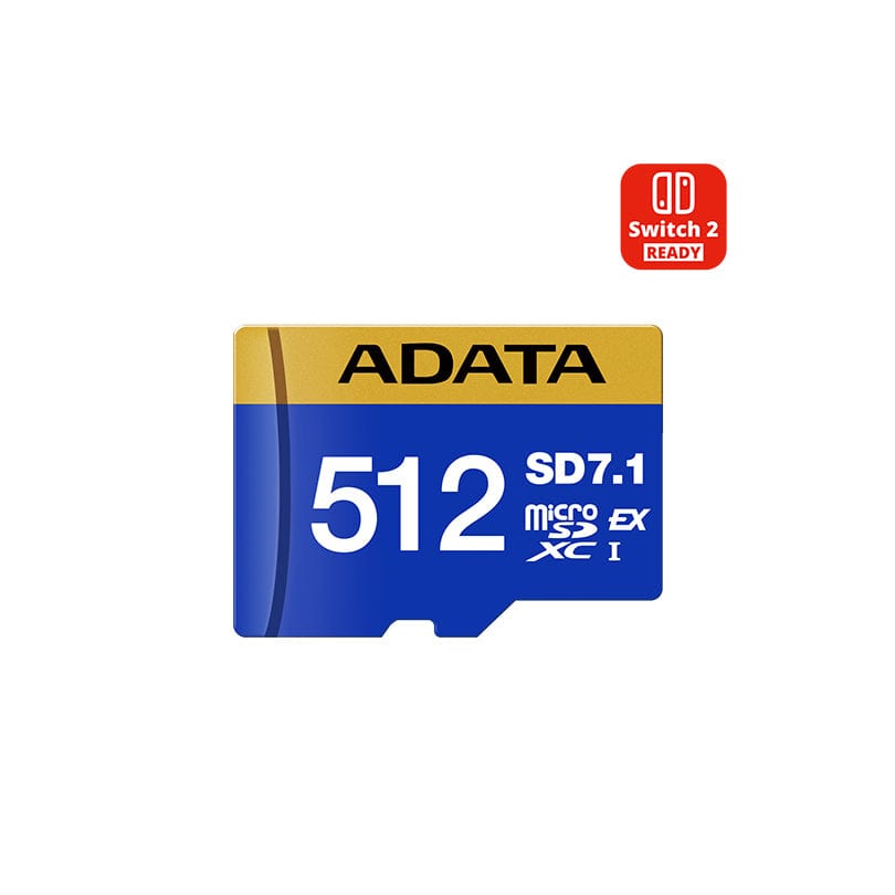 ADATA ADATA 512GB Premier Extreme MicroSDXC SD7.1 Express Card, Nintendo Switch 2 Ready, 800MB/s UD512GEX3L1-C SD Cards ADATA 512GB Premier Extreme MicroSDXC SD7.1 Express Card, Nintendo Switch 2 Ready, 800MB/s