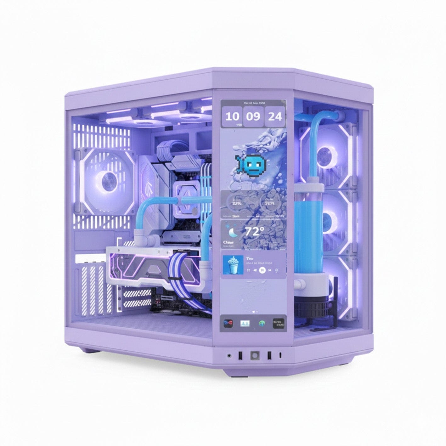 HYTE HYTE Y70 Touch Infinite - Taro Milk CS-HYTE-Y70-TM Chassis- Desktop HYTE Y70 Touch Infinite - Taro Milk