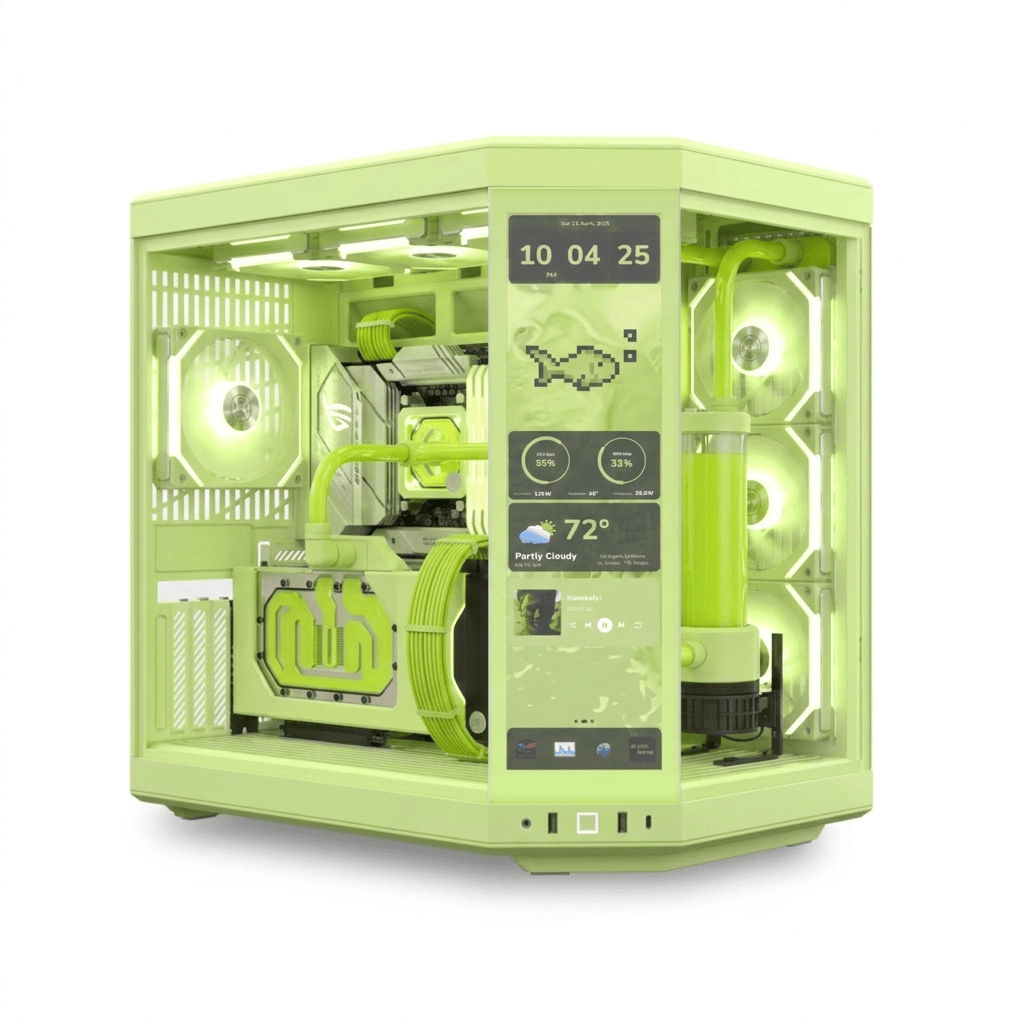 HYTE HYTE Y70 Touch Infinite - Matcha Green Chassis- Desktop HYTE Y70 Touch Infinite - Matcha Green