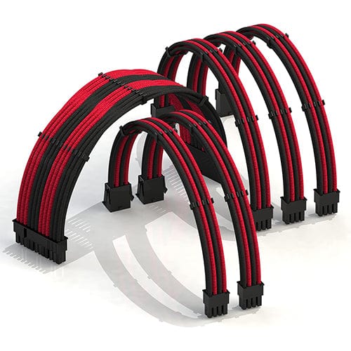 Utopia Computers 2020 Braided Internal Cabling Kit - Black + Colour Core System Upgrades