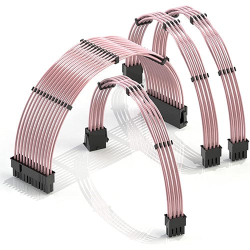 Utopia Computers 2020 Braided Internal Cabling Kit - Solid Colour Core System Upgrades