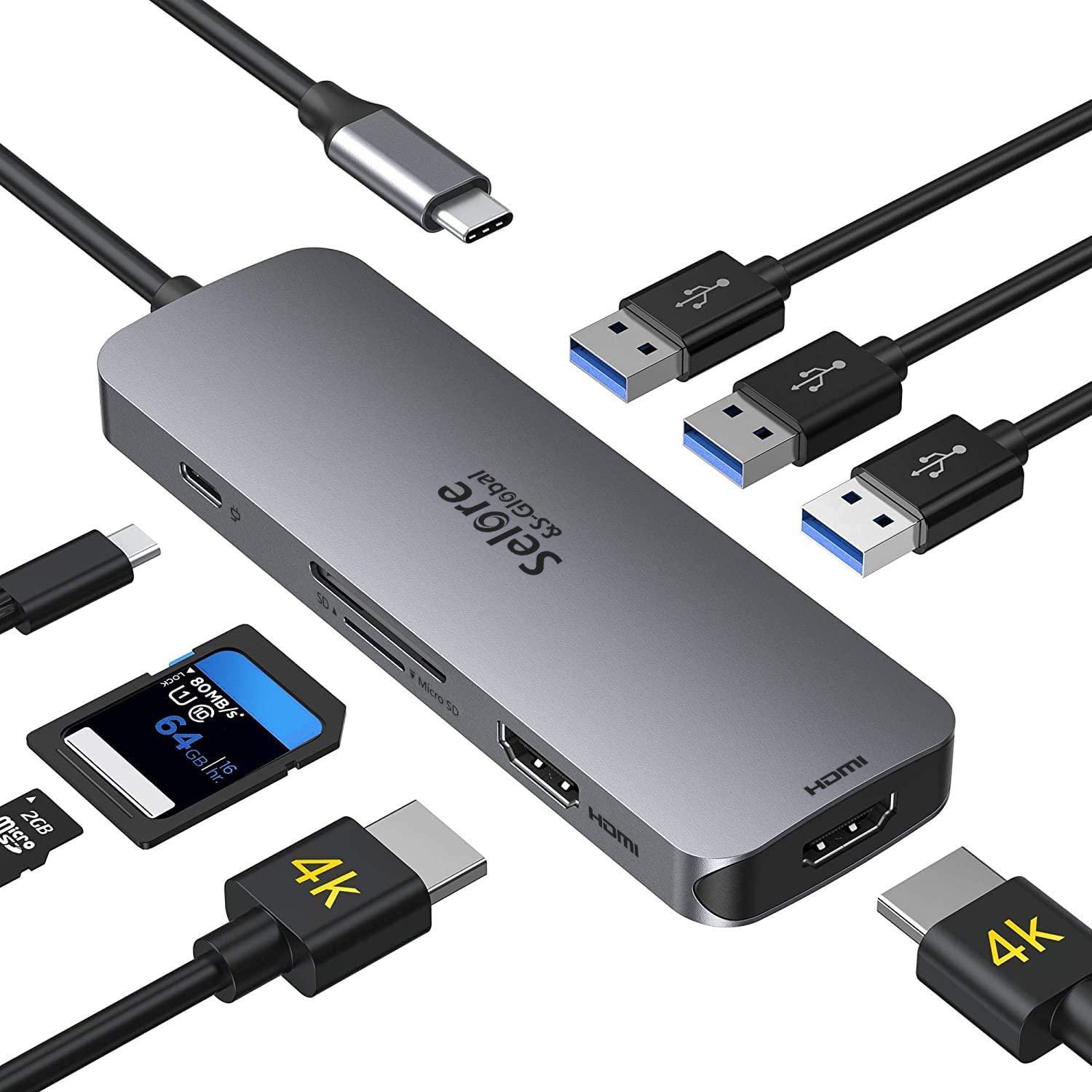 USB-C Docking Station (2x 4K HDMI / 3x USB 3.0 / SD/TF Card reader) - Utopia Computers