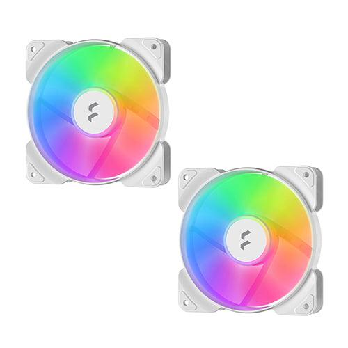 2x Fractal Design Aspect 12 RGB Fans (White) - Utopia Computers