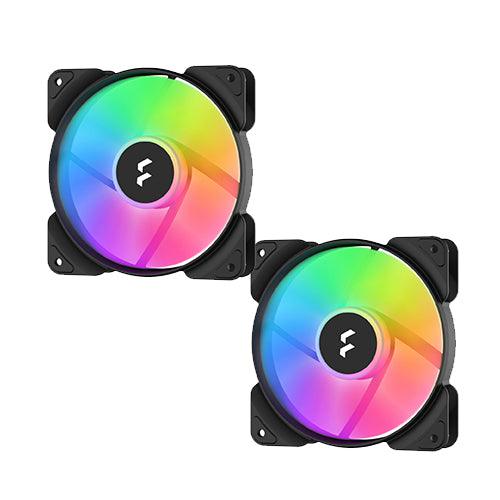 2x Fractal Design Aspect 12 RGB Fans (Black) - Utopia Computers