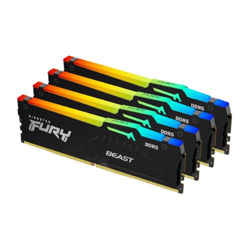 64GB Kingston FURY Beast DDR5 RGB 4000MHz (4x16GB) - Utopia Computers