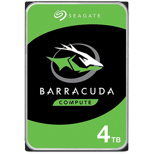 Seagate HDD Desktop BarraCuda Hard Drive 4TB, 256MB Cache